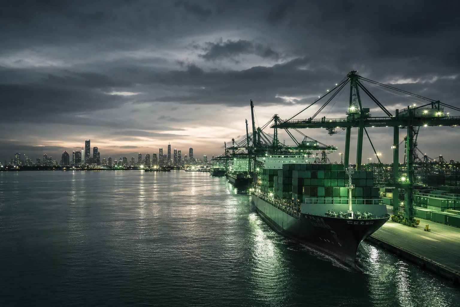 Container terminal and ocean vessel representing HM Pakistan’s future expansion